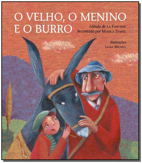 Capa do livro Velho, o Menino e o Burro, o, de La Fontaine