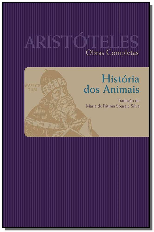 Capa do livro Historia dos Animais, de Aristoteles