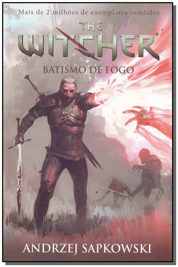 Capa do livro The Witcher - Batismo de Fogo - Vol. 05 - (Capa Jogo), de Andrzej Sapkowski