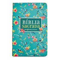 Capa do livro Bíblia Sagrada - Capa Flores - Letra Grande, de Editora Thomas Nelson