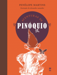 Capa do livro Aventuras de Pinóquio, de Penelope Martins