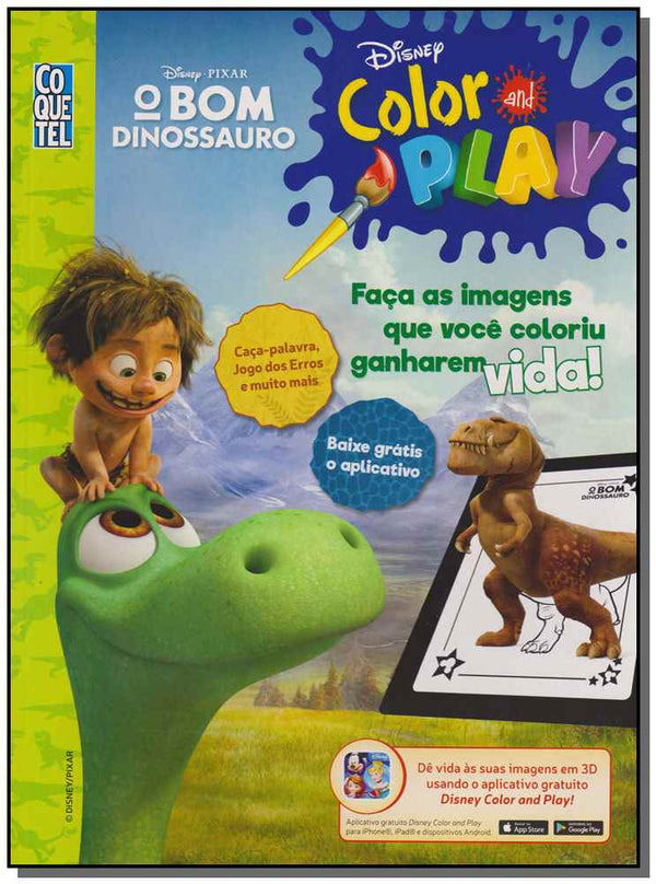 Capa do livro Color And Play - Bom Dinossauro, o, de Disney