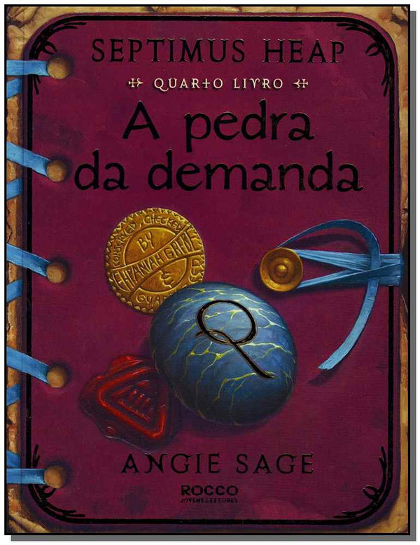 Capa do livro Pedra da Demanda, a - Quarto Livro, de Septimus Heap