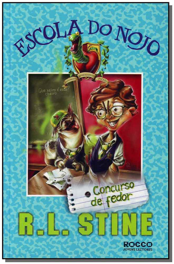Capa do livro Concurso de Fedor - Escola do Nojo, de R.L. Stine
