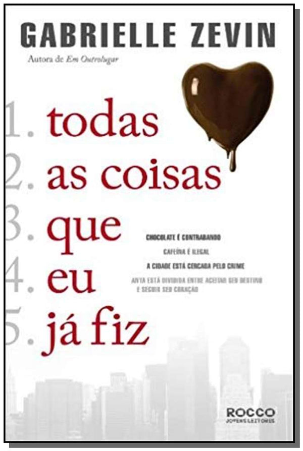 Capa do livro Todas as Coisas que Eu Ja Fiz, de Gabrielle Zevin