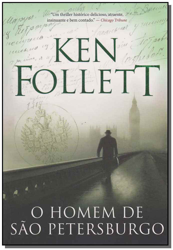 Capa do livro O Homem de São Petersburgo, de Ken Follett
