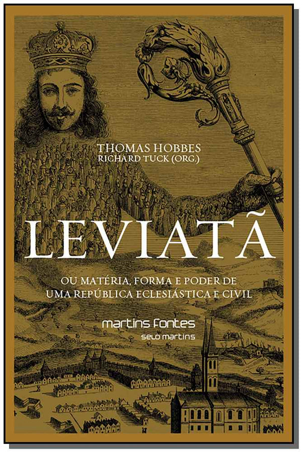 Capa do livro Leviatã - Ou Matéria, Forma e Poder de uma República Eclesiástica e Civil, de Thomas Hobbes, Richard Tuck (org.)