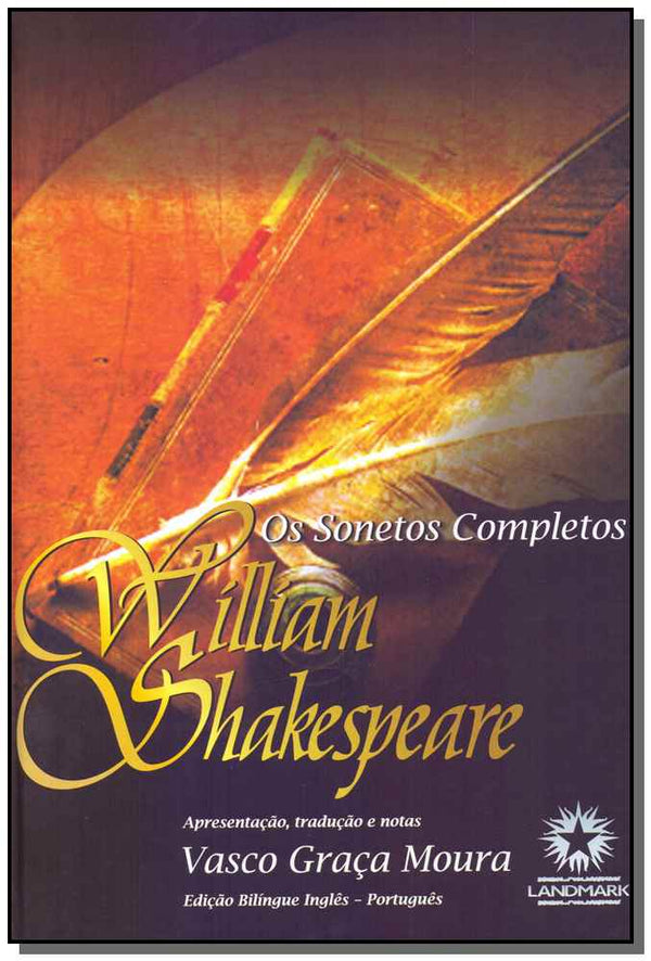 Capa do livro Sonetos Completos - Willian Shakespeare - Ed Luxo, de William Shakespeare