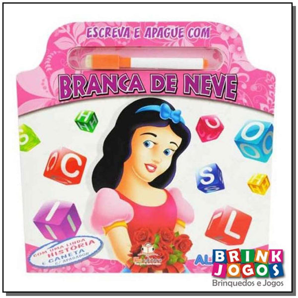 Capa do livro Escreva e Apague com Branca de Neve, de Editora Blu