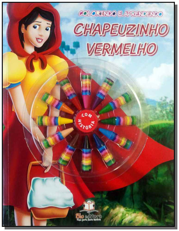 Capa do livro Colorindo e Aprendendo - Chapeuzinho Vermelho, de Editora Blu