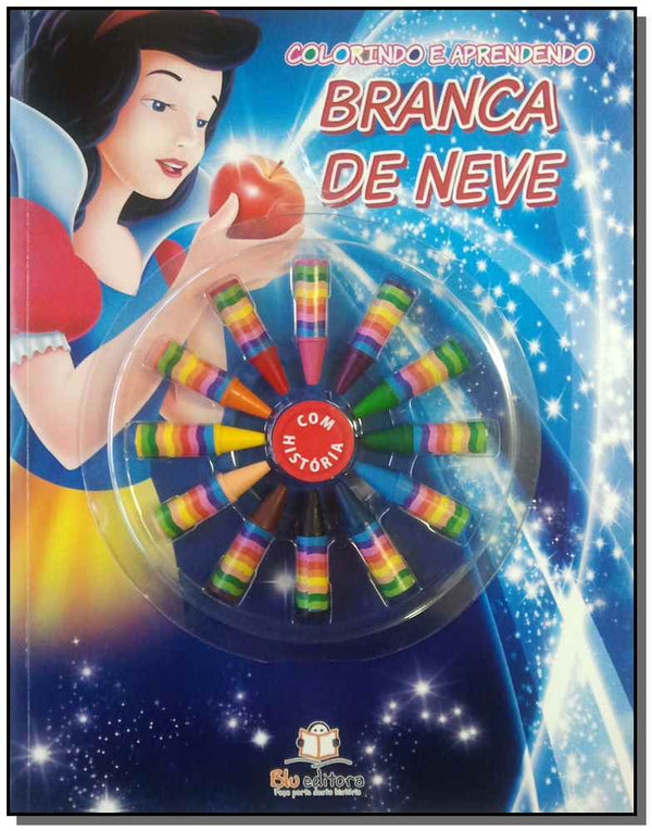 Capa do livro Colorindo e Aprendendo - Branca de Neve, de Editora Blu