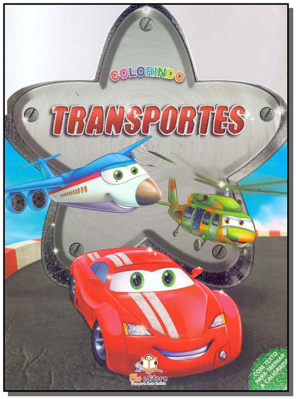 Capa do livro Colorindo - Transportes, de Editora Blu