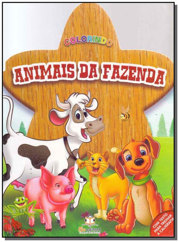 Capa do livro Colorindo - Animais da Fazenda, de Editora Blu