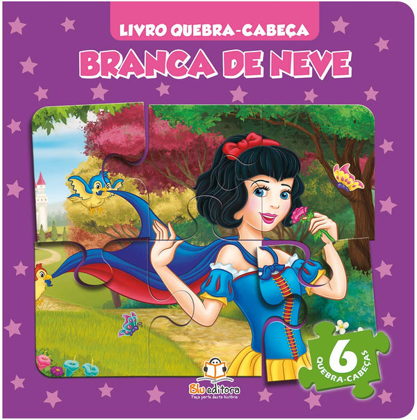 Capa do livro Livro Quebra-Cabeça - Branca de Neve, de Cristina Klein