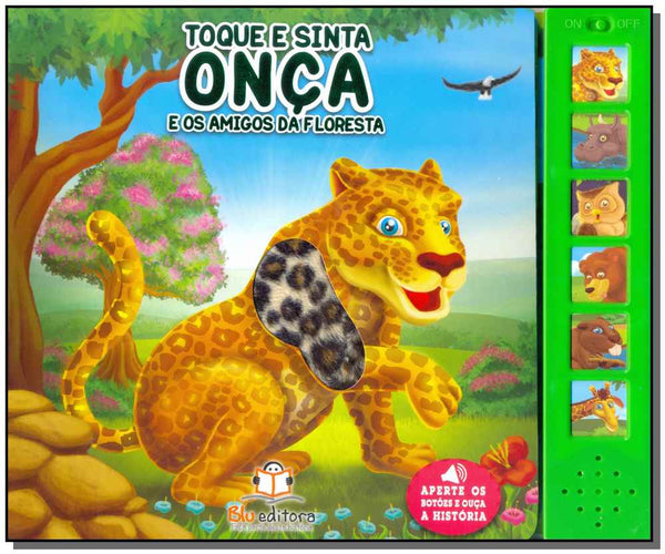 Capa do livro Toque e Sinta - Onça e os Amigos da Fazenda, de Editora Blu