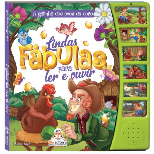 Capa do livro Lindas Fabulas para Ler e Ouvir - A Galinha dos O. de o, de Cristina Klein