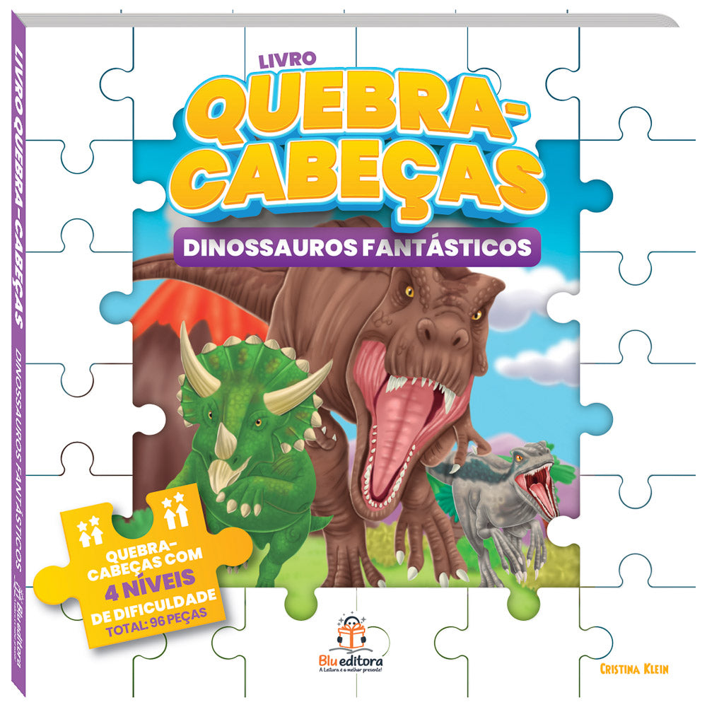 Livro Quebra-Cabeça Grande - Dinossauros