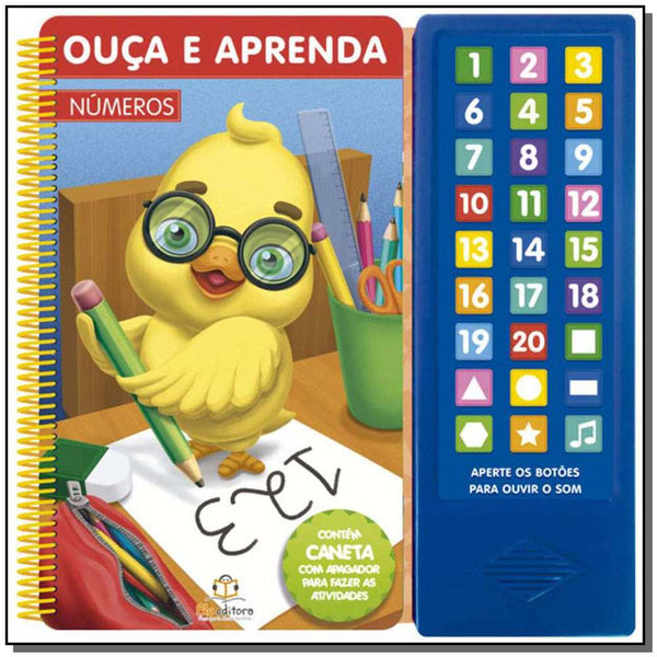 Capa do livro Ouça e Aprenda - Números, de Editora Blu