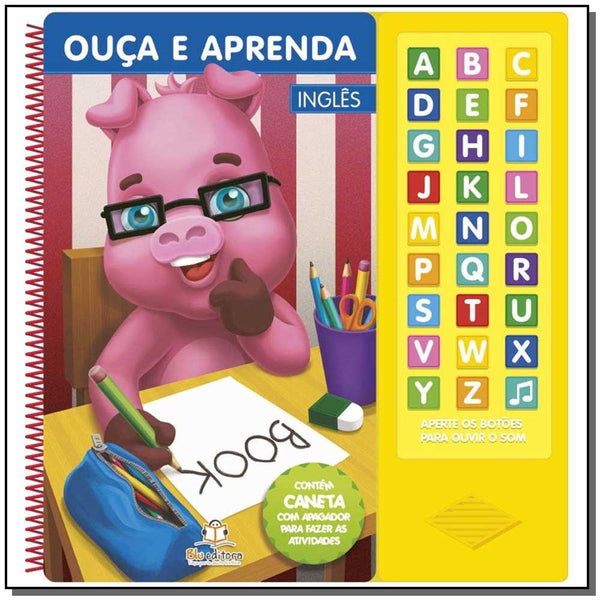 Capa do livro Ouça e Aprenda - Ingles, de Editora Blu