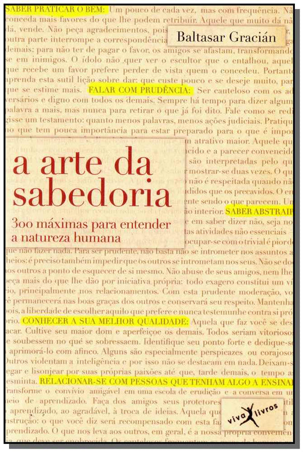 Capa do livro Arte da Sabedoria, a - Bolso, de Baltasar Gracian