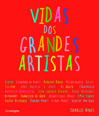 Capa do livro Vidas dos Grandes Artistas, de Charlie Ayres
