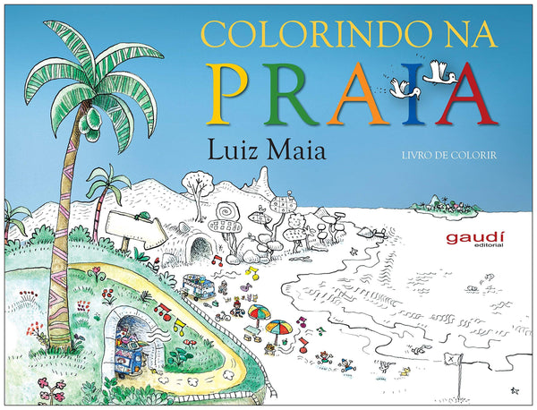 Capa do livro Colorindo na Praia, de Luiz Maia