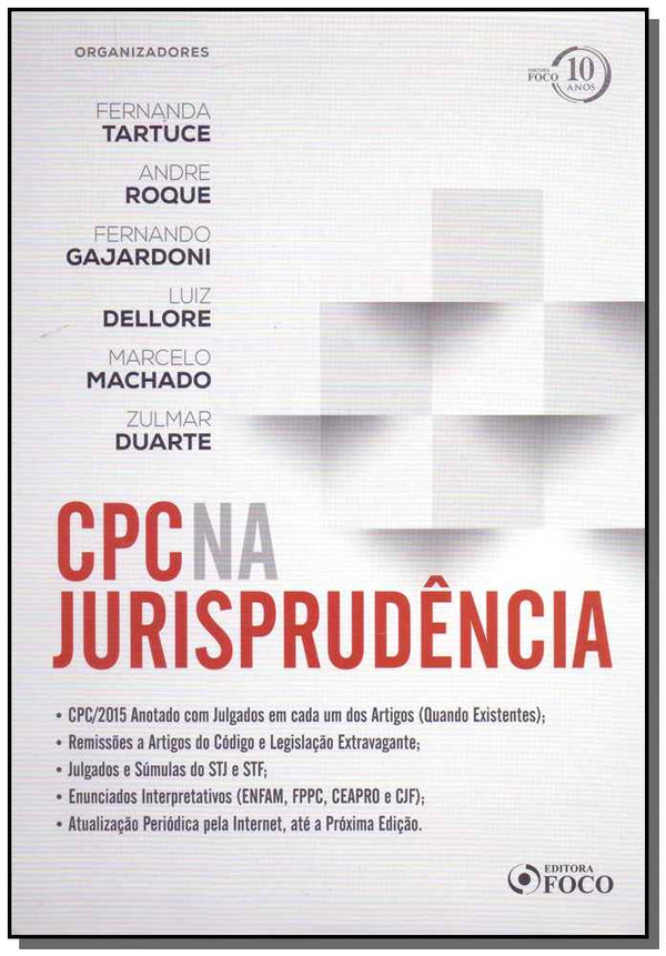 Capa do livro Cpc na Jurisprudência - 01ed/18, de Tartuce; Roque; Gajadoni e Dellore