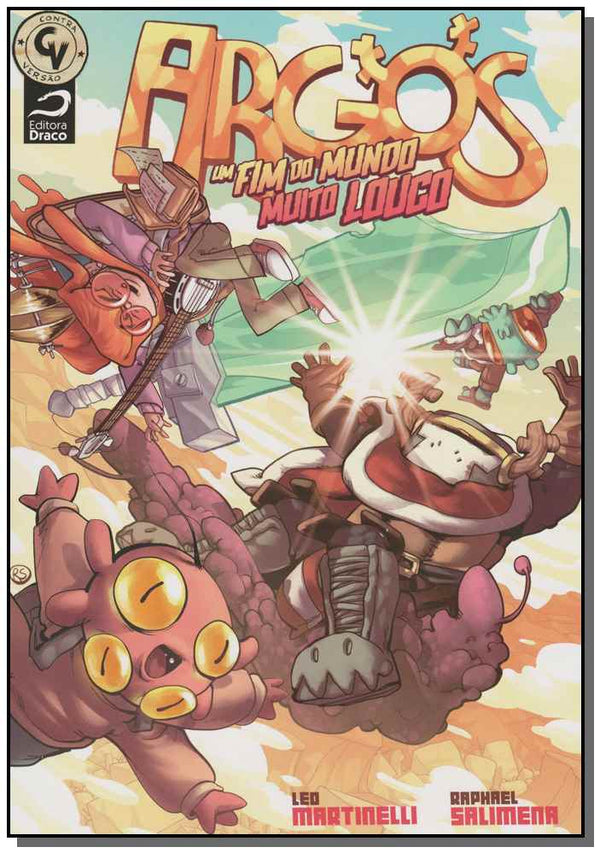 Capa do livro Argos: Um Fim do Mundo Muito Louco, de Leo / Salimena, Raphael Martinelli