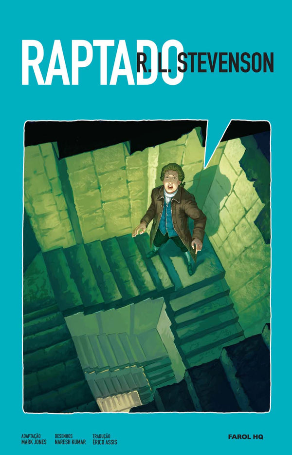 Capa do livro Raptado, de R. L. Stevenson