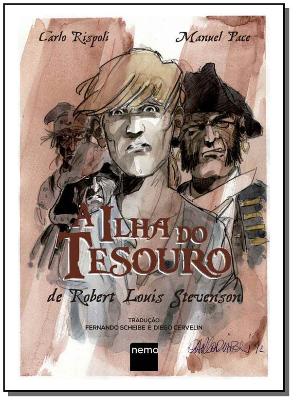 Capa do livro A Ilha do Tesouro de Robert Louis Stevenson, de Manuel / Rispoli, Carlo Pace
