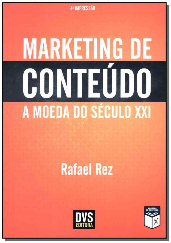 Capa do livro Marketing de Conteúdo, de Rafael Rez