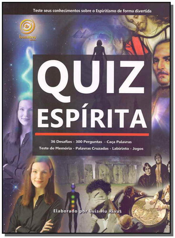 Capa do livro Quiz Espírita, de Luis Hu Rivas