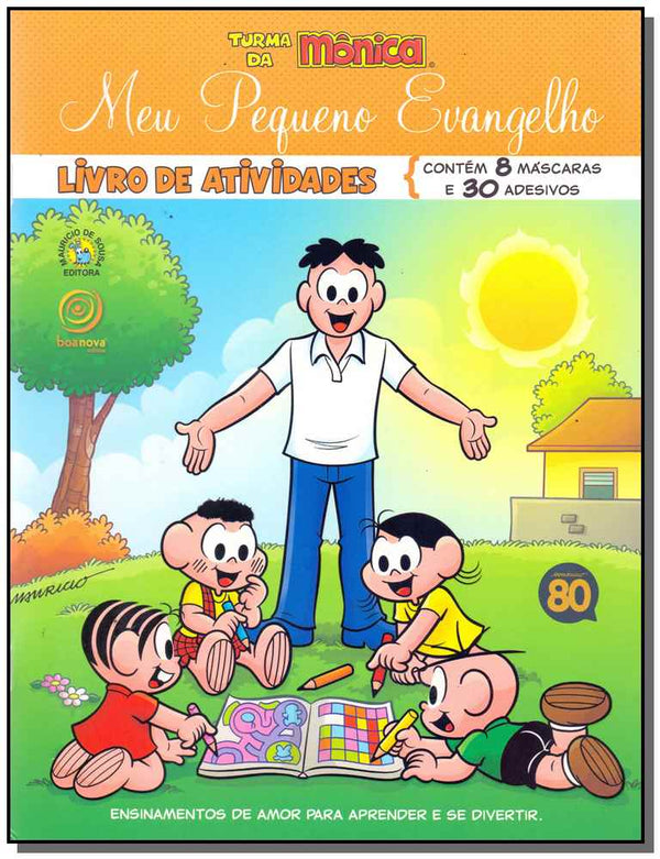 Capa do livro Meu Pequeno Evangelho - LIV. Ativ. - T. da Monica, de Mauricio de Sousa