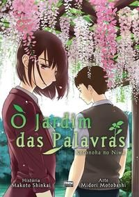 Capa do livro Jardim das Palavras (Kotonoha no Niwa), de Makoto Shinkai