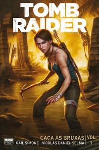 Capa do livro Tomb Raider: Caca as Bruxas - Vol. 01, de Gail Simone
