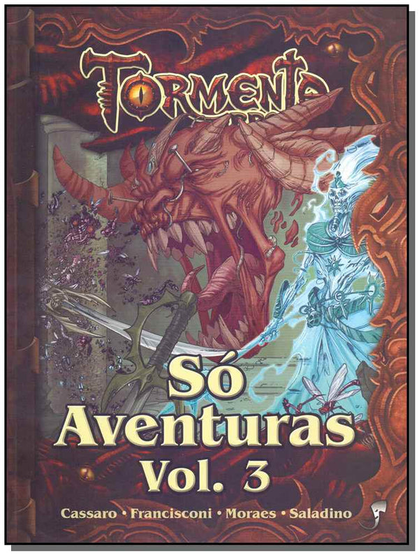 Capa do livro Tormenta - Só Aventuras - Vol. 03, de Cassaro; Francisconi; Moraes; Saladino