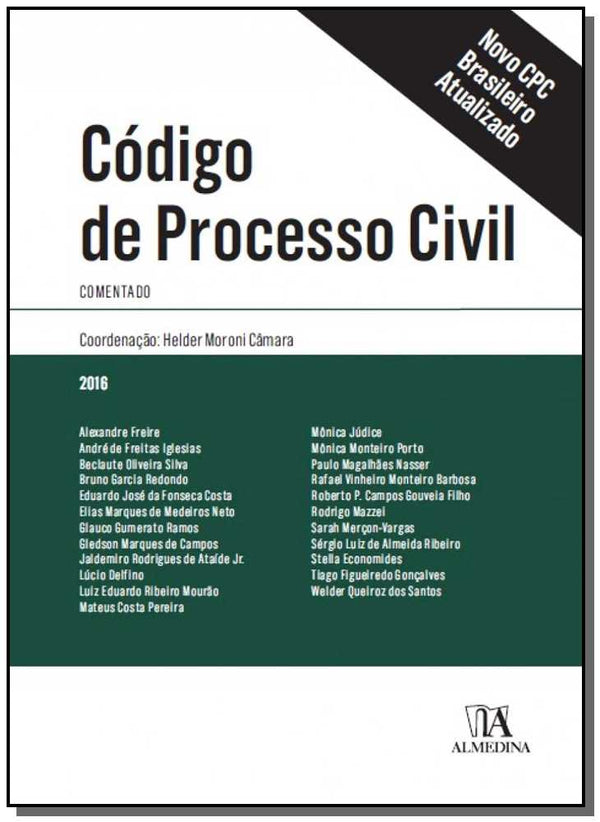 Capa do livro Codigo de Processo Civil - 01ed/16 - (Almedina), de Helder Moroni Camara