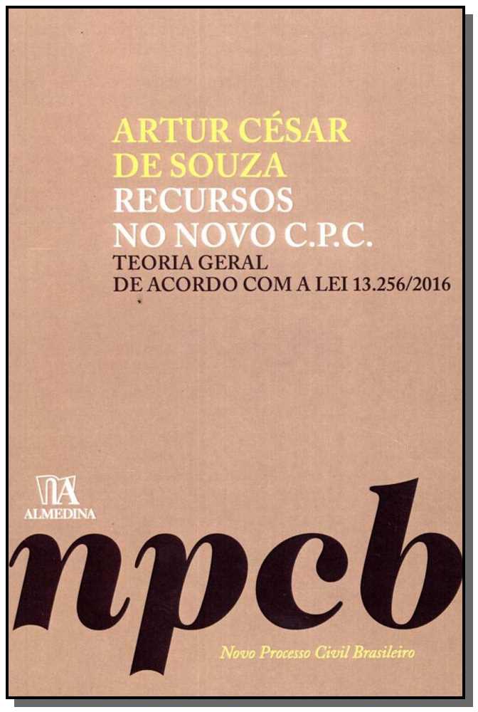 Recursos no Novo C.P.C.: Teoria Geral de Acordo com a Lei 13.256/2016 - 01ed/17
