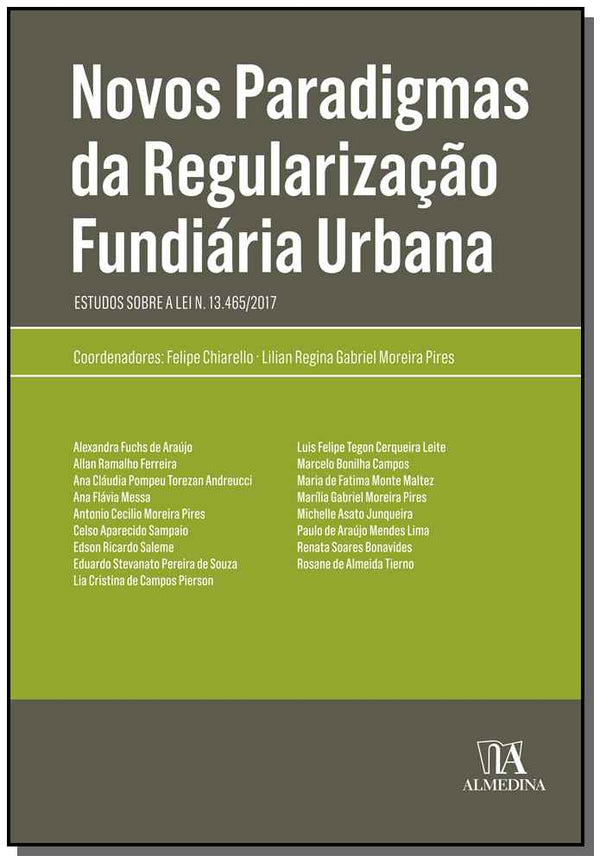 Capa do livro Novos Paradigmas da Regularização Fundiária Urbana - 01ed/19, de Felipe e Pires Lilian Chiarello