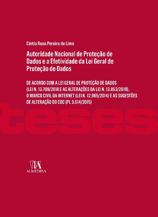 Capa do livro Autoridade Nacional de Proteção de Dados e a Efetividade da Lei Geral de Proteção de Dados - 01ed/20, de Cintia Rosa Pereira de Lima