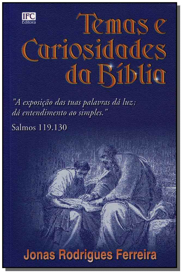 Capa do livro Temas e Curiosidades da Biblia, de Jonas Rodrigues Ferreira