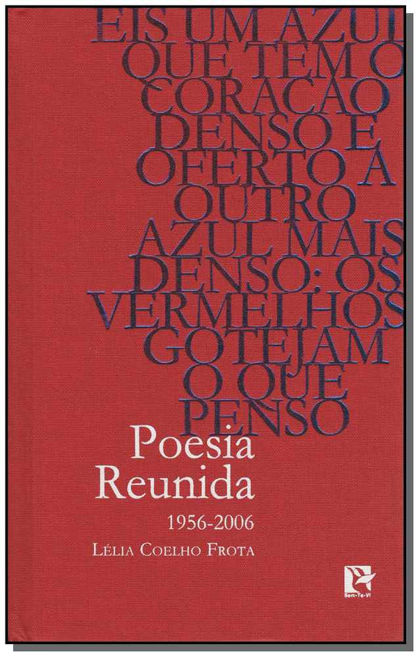 Capa do livro Poesia Reunida (1956-2006), de Lelia Coelho Frota