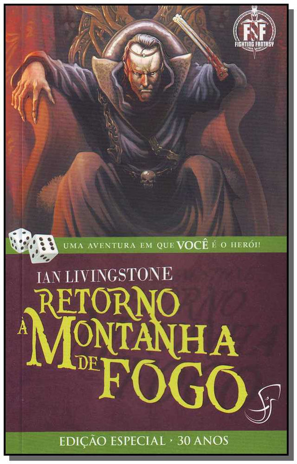 Capa do livro Retorno a Montanha de Fogo, de Ian Livingstone