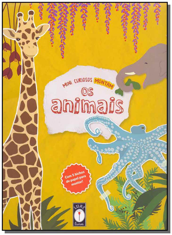Capa do livro Mini Curiosos Montam os Animais, de Prates; Fereira; Lorata; Calia