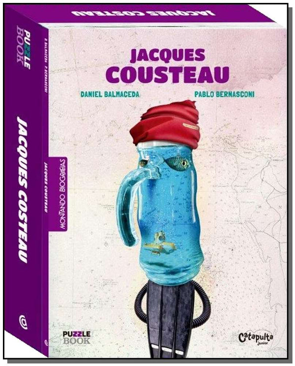 Capa do livro Montando Biografias - Jacques Cousteau, de Daniel Balmaceda, Pablo Berbasconi