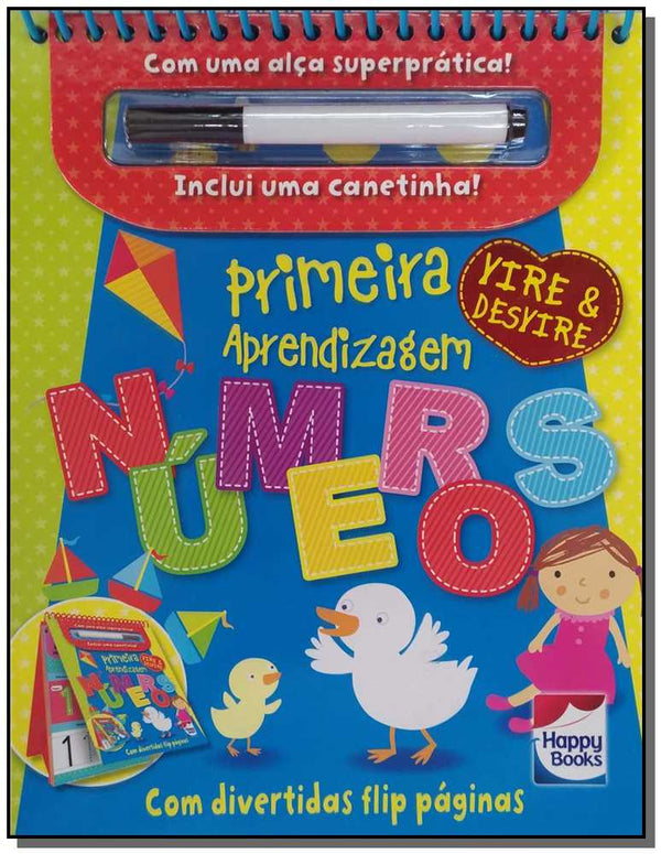Capa do livro Primeira Aprendizagem - Vire e Desvire: Números, de Editora Happy Books