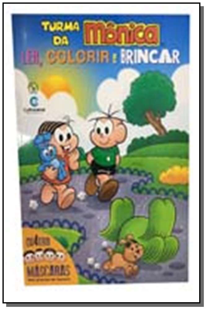Turma da Monica - Ler, Col. e Brincar + 4 Mascara