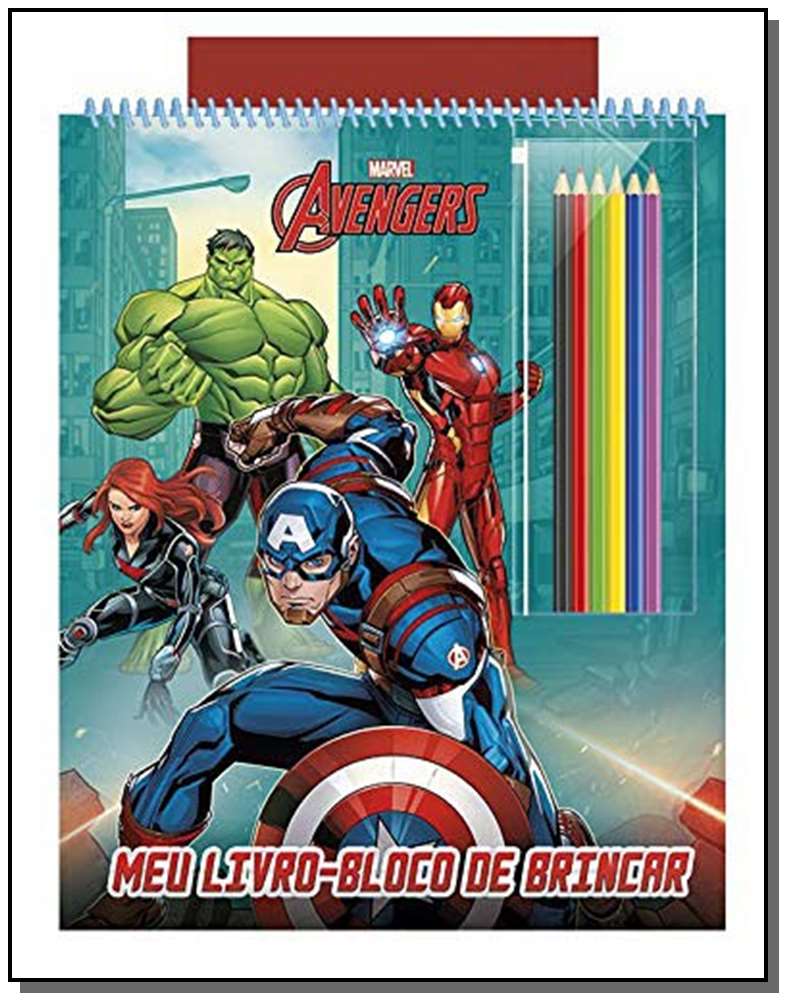 Meu Livro-Bloco de Brincar - Avengers