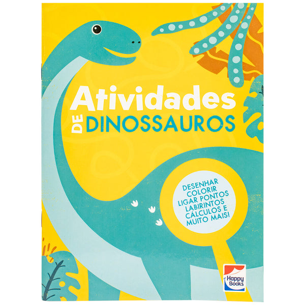 Capa do livro Atividades de Dinossauros: Alaranjado, de Little Pearl Books