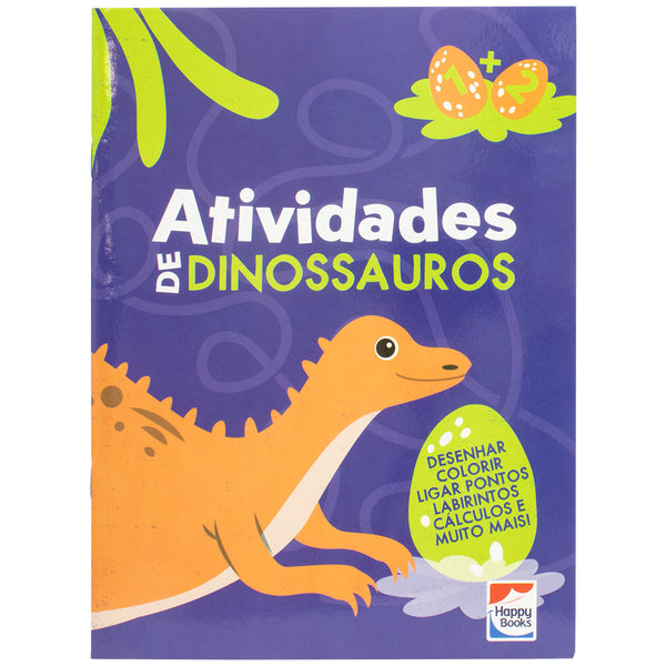 Capa do livro Atividades de Dinossauros: Roxo, de Little Pearl Books